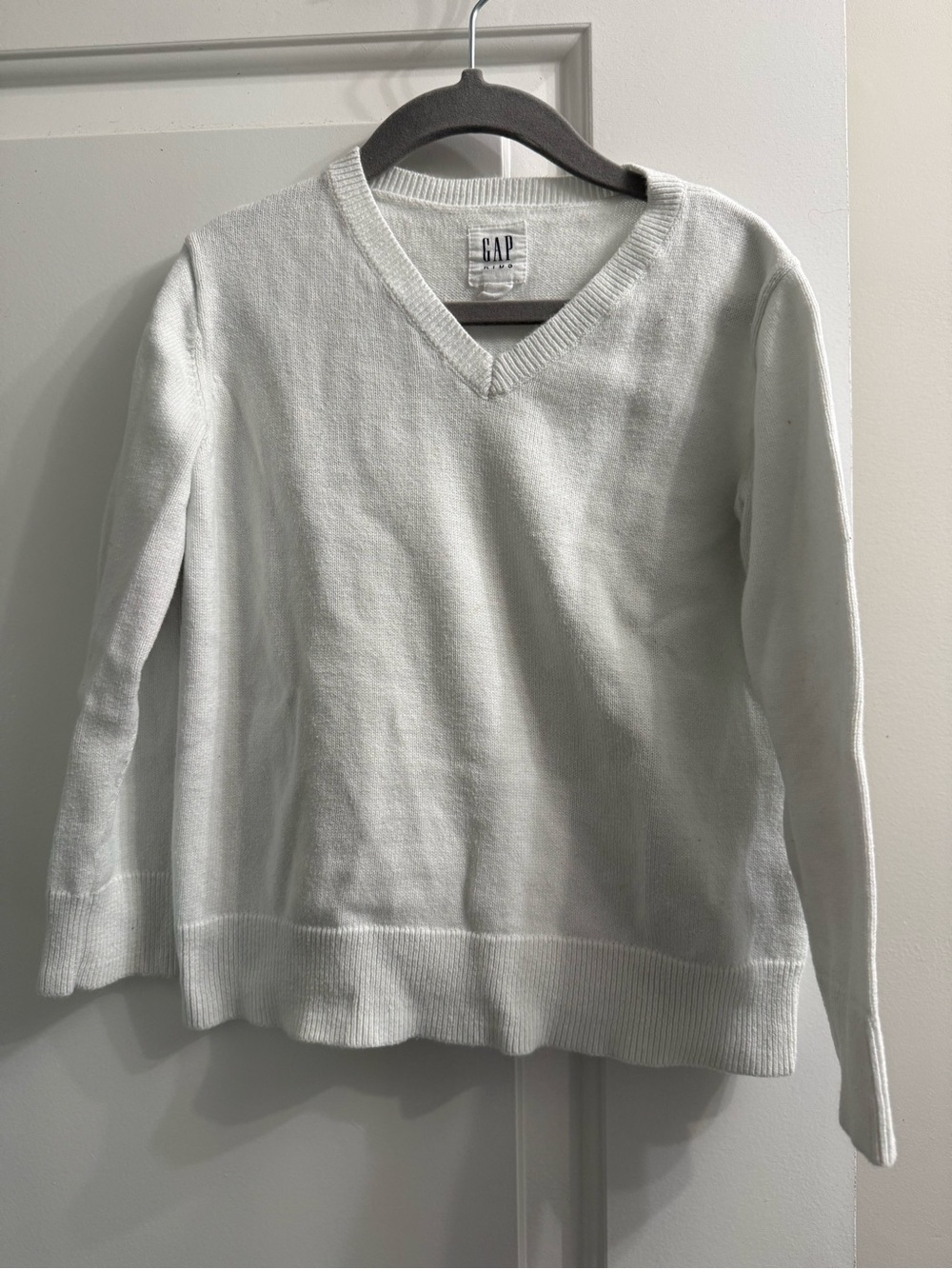 GAP Kids Cream V-Neck Sweater
